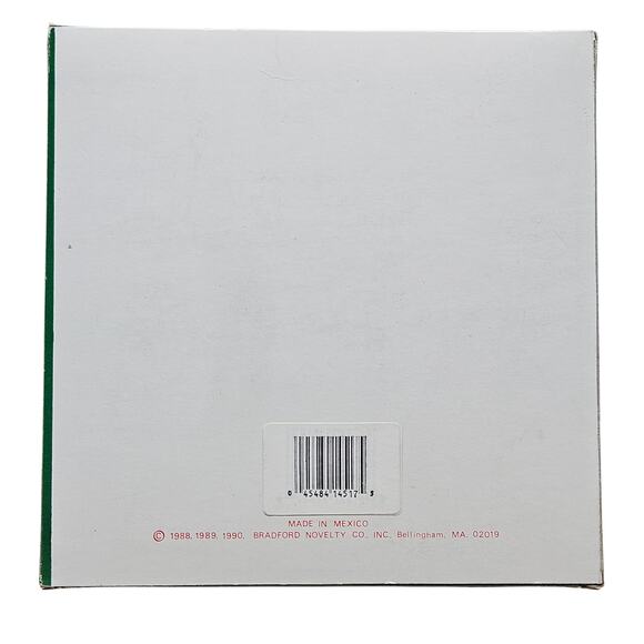 VTG Box Bradford Clear Gold White Glitter Icicle Drop GLASS Christmas Ornaments - Picture 6 of 7